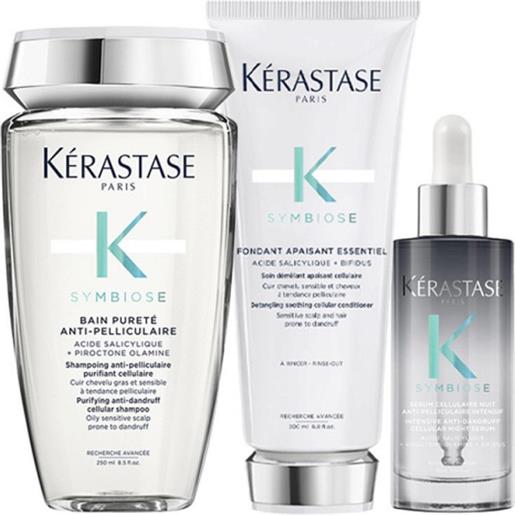 Kérastase kerastase symbiose bain pureté shampoo+fondant apaisant essentiel+sérum anti-pelliculaire 250+200+90ml