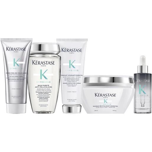Kérastase kerastase symbiose peeling cellulaire+puretè shampoo+conditioner+masque+serum 200+250+200+250+90 ml