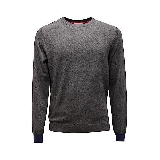 SUN 68 6798aq maglione uomo man wool/cotton sweater grey-m