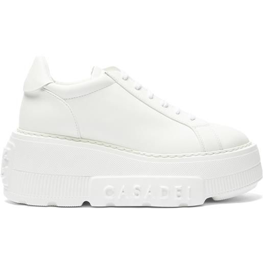Casadei nexus leather sneakers white