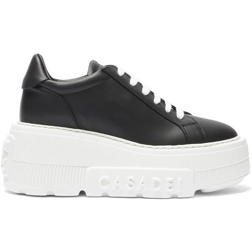 Casadei nexus leather sneakers black