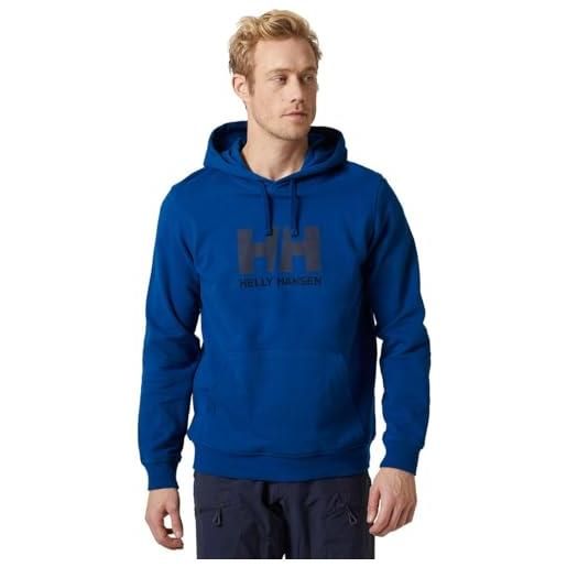 Helly Hansen uomo hh logo hoodie, blu, xl