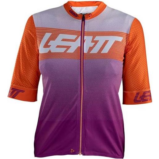 Leatt mtb endurance 6.0 short sleeve jersey arancione s donna