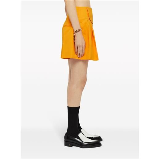 Jil Sander shorts con pieghe - arancione