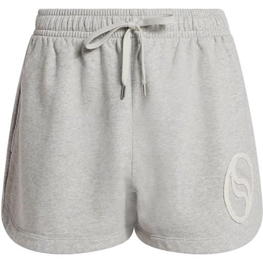 Stella McCartney shorts con applicazione - grigio