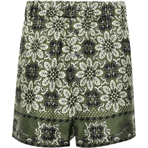 ETRO shorts a fiori - verde