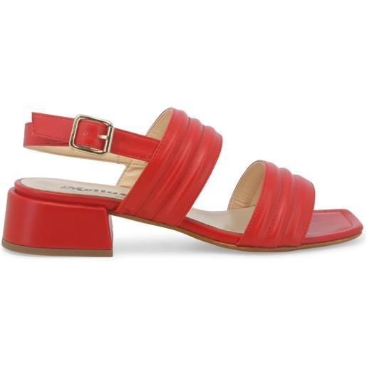 Melluso sandalo donna in pelle rosso hk35154