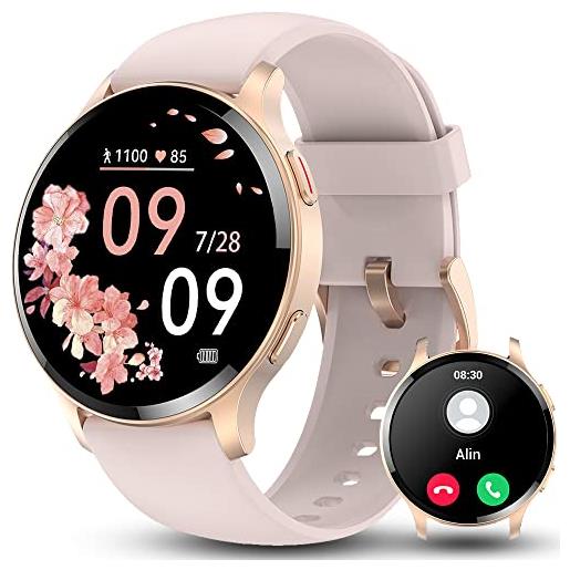 Bmoled smartwatch donna fitness watch, 1.45 all'aperto orologio ip68 con 100+ modalità sport, fitness contapassi cardiofrequenzimetro spo2, monitoraggio del sonno, android ios