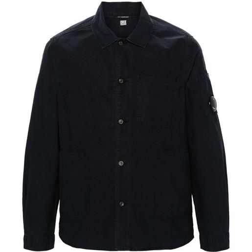 C.P. Company giacca-camicia con applicazione - blu