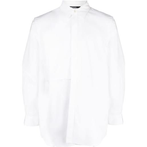 SONGZIO camicia eclipse con design a inserti - bianco