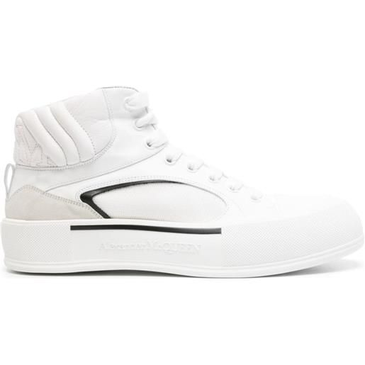 Alexander McQueen sneakers con ricamo seal - bianco