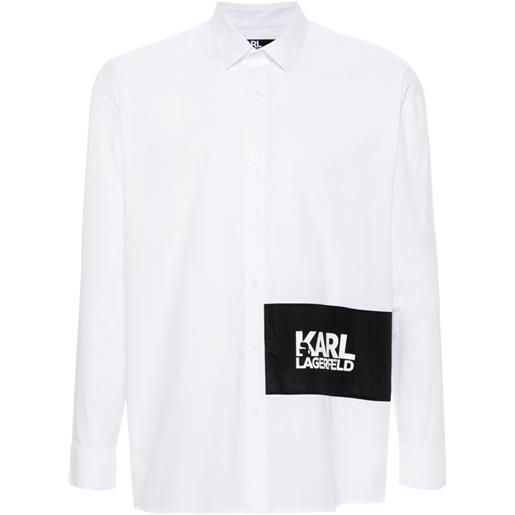 Karl Lagerfeld camicia con stampa - bianco