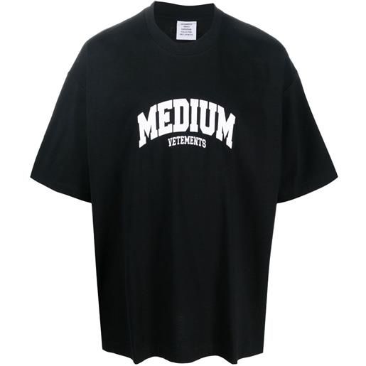 VETEMENTS camicia medium con stampa - nero