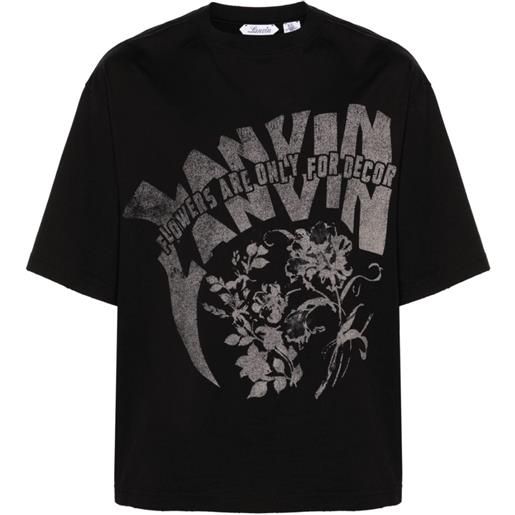 Lanvin t-shirt con stampa grafica Lanvin x future - nero