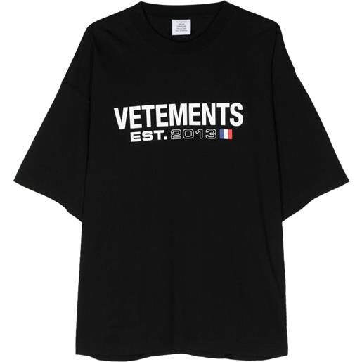 VETEMENTS t-shirt con stampa - nero