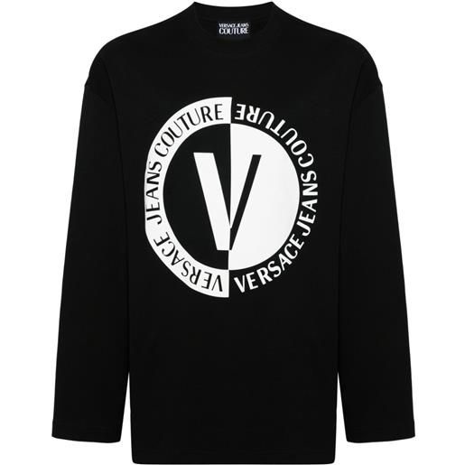 Versace Jeans Couture felpa con stampa - nero