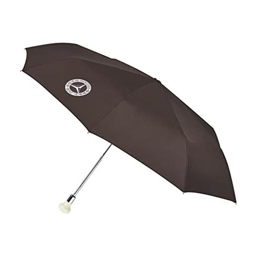 Mercedes-Benz collezione ombrello tascabile | 300 sl | pomello del cambio | marrone, marrone, 97 cm