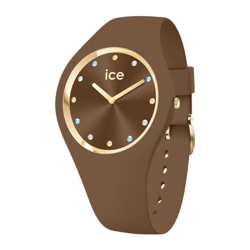 ICE-WATCH orologio analogico quarzo donna con cinturino in silicone 022285, marrone (cappuccino)
