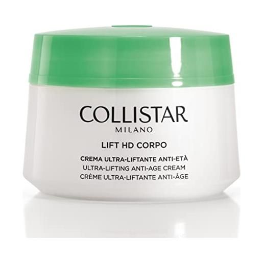 Collistar lift hd corpo, crema ultra-liftante anti-età, azione antiossidante e illuminante, indicata per interno braccia, interno cosce, ginocchia e décolleté, senza siliconi, 400ml