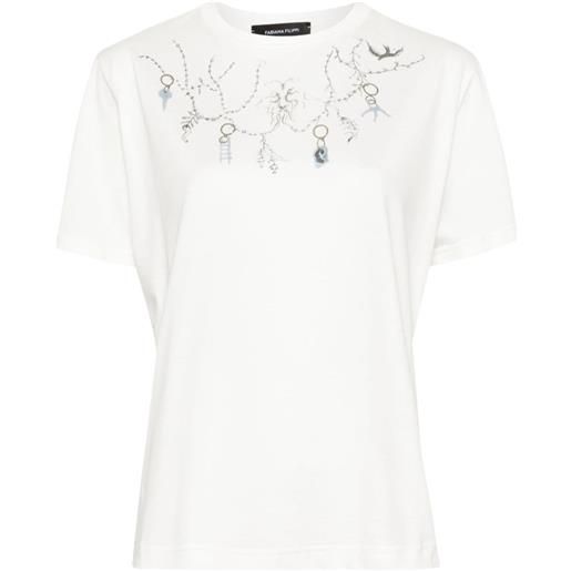 Fabiana Filippi t-shirt con stampa - bianco