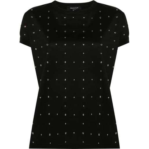 Fabiana Filippi t-shirt con borchie - nero