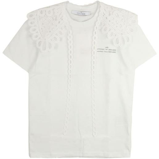 Rokh t-shirt con decorazione - bianco