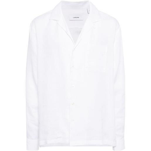 Lardini camicia con colletto ampio - bianco