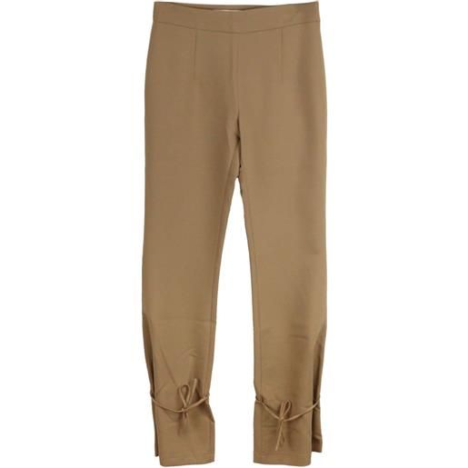 Rokh pantaloni con nodo - marrone