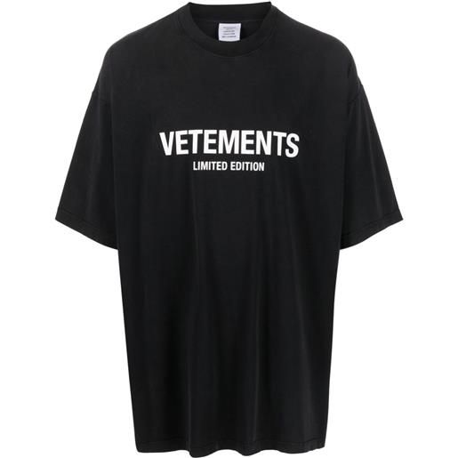 VETEMENTS t-shirt con stampa - nero