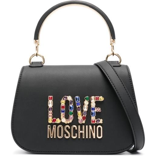 Love Moschino borsa tote con decorazione - nero