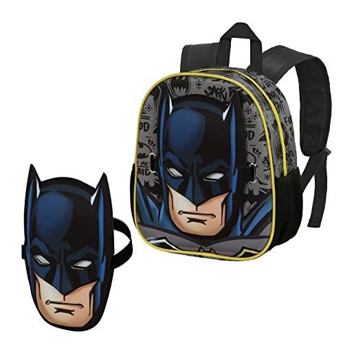 DC Comics batman knight-zaino maschera, nero, 24 x 27 cm, capacità 6 l
