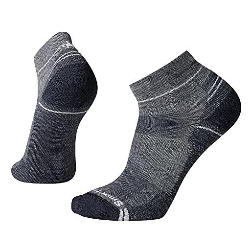 Smartwool hike light cushion ankle socks calzini da escursionismo, grigio medio, l uomo