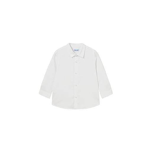 Mayoral camicia m/l basica per bimbo bianco 18 mesi (86cm)