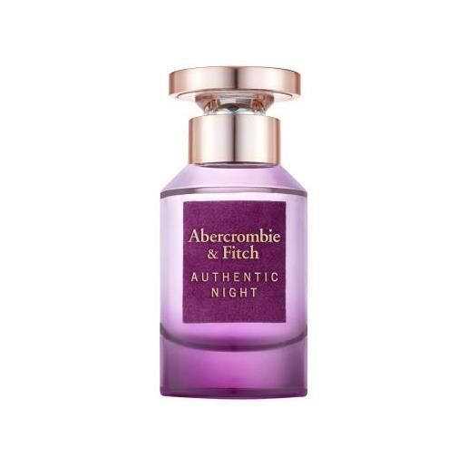 Abercrombie & Fitch authentic night 50 ml eau de parfum per donna