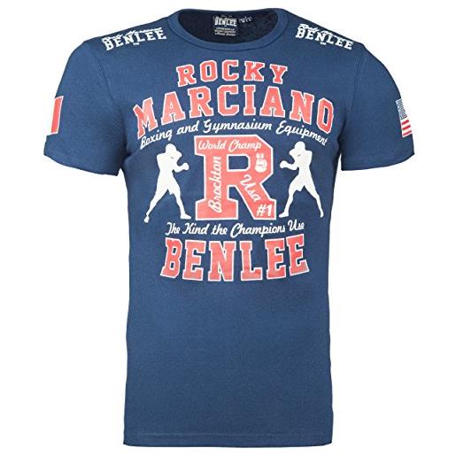 BENLEE Rocky Marciano benlee men's gymnasium t-shirt, 191088, slim fit, uomo, blue (navy), xxl