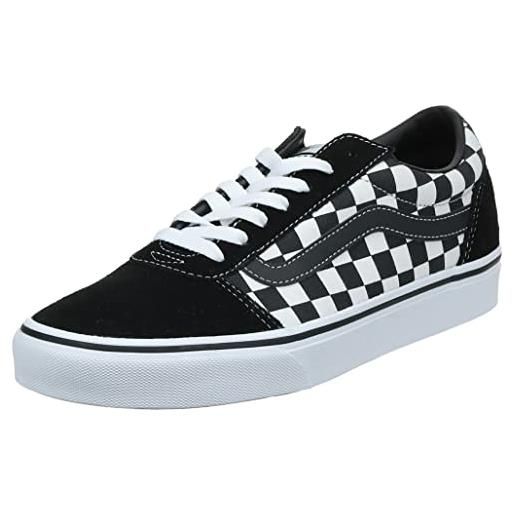 Vans ward, scarpe da ginnastica uomo, checkered black/true white, 50 eu