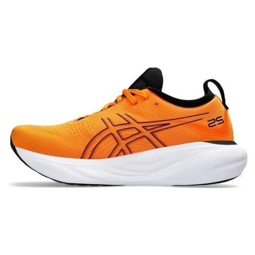 ASICS gel-nimbus 25, scarpe da corsa uomo, bright orange black, 44.5 eu