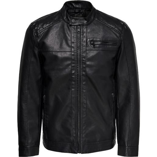 Only & Sons onsal pu noos otw black giacca ecopelle nera uomo