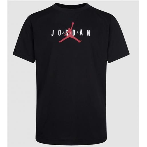 Nike jordan jumpman sustain graph black t-shirt m/m stampa logo junior bimbo