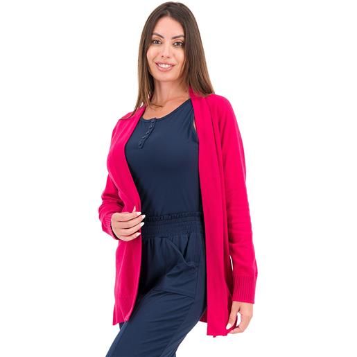 Isaac Mizrahi Live! cardigan misto cotone a maniche lunghe