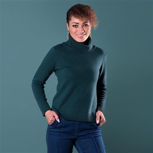 Hekla & Co maglione a collo alto in misto lana con cachemire