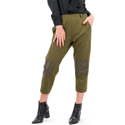 Caterina Lancini pantaloni con toppe in tessuto spalmato