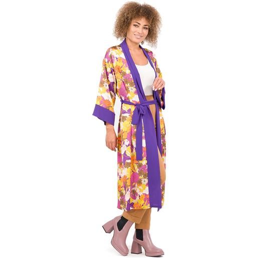 Caterina Lancini kimono in raso fantasia