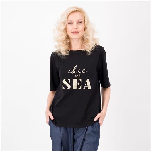 Demetra Closet venezia t-shirt in cotone con stampa
