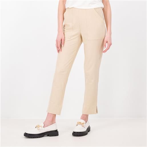 Wynne Layers pantaloni cropped in maglia gabardine