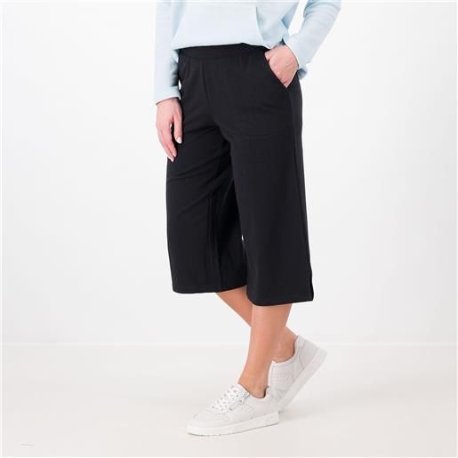 Denim & Co. pantaloni capri gamba ampia in cotone stretch