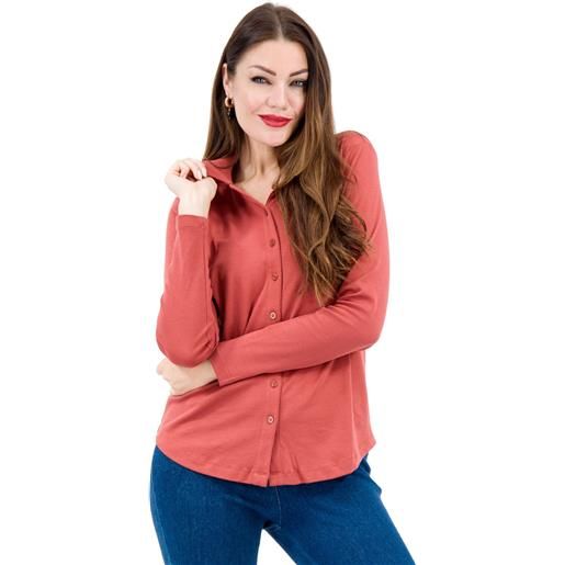 Isaac Mizrahi Live! camicia stretch in cotone pima