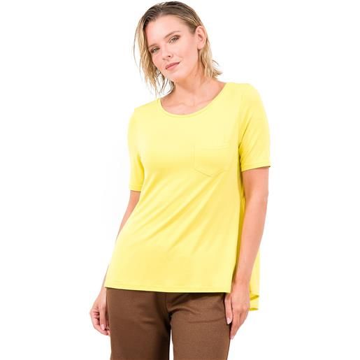 Caterina Lancini t-shirt in jersey di viscosa e dietro in georgette