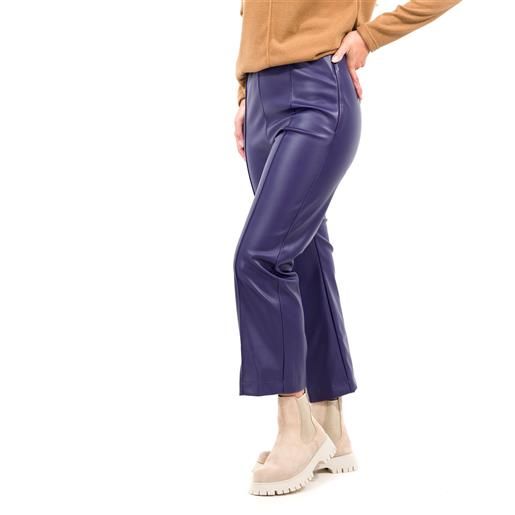 Caterina Lancini pantaloni cropped in tessuto spalmato con nervatura