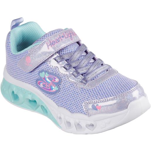 SKECHERS sneaker bimbo e bimba flutter heart con velcro e luci